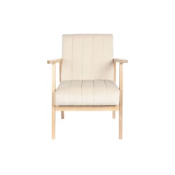 Fauteuil DKD Home Decor Beige Naturel Pin 63 x 68 x 81 cm