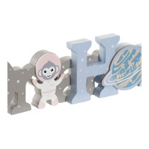 Deko-Figur DKD Home Decor Astro Monkey natürlich 29,5 x 3 x 9 cm (2 Stück)