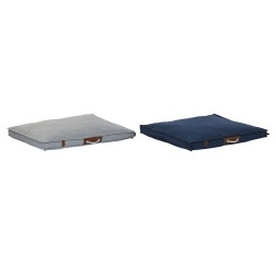 Pet bed DKD Home Decor 88 x 68 x 10 cm Navy Blue Light grey 2 Units