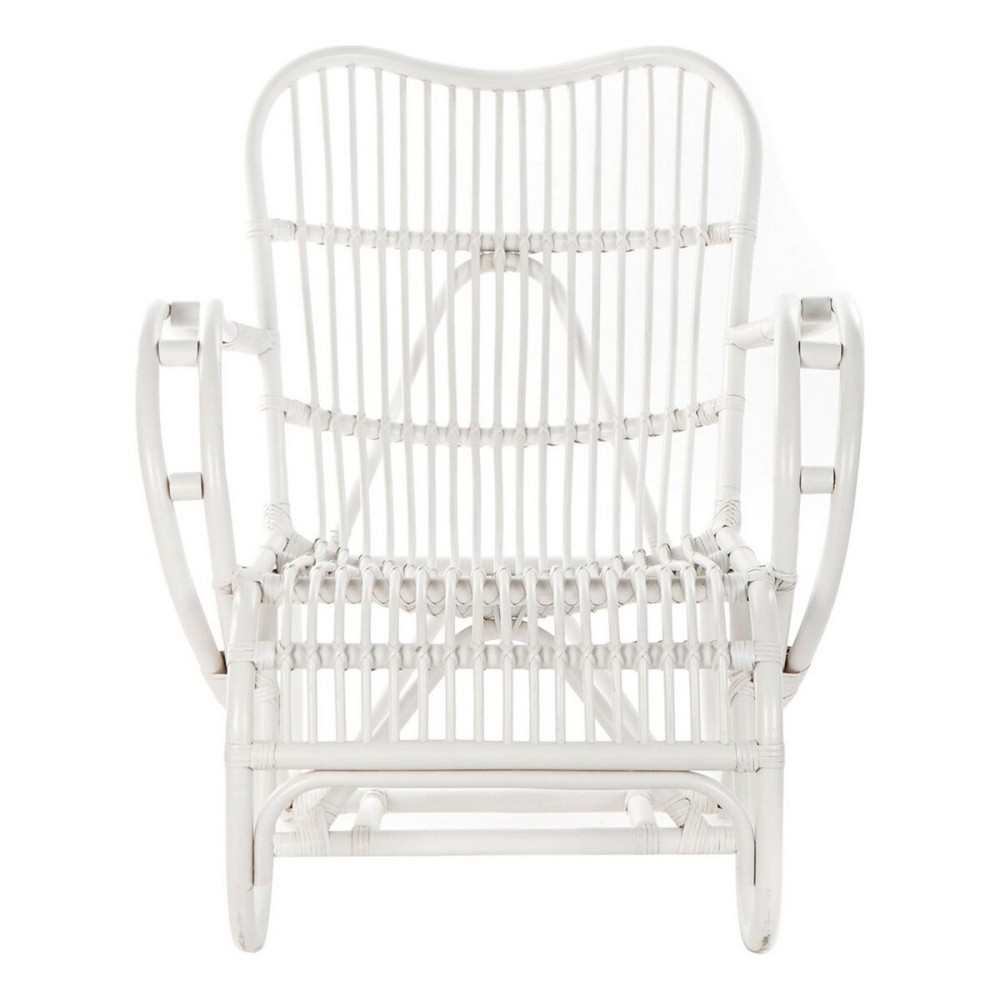 Armchair DKD Home Decor 75 x 85 x 85 cm White Rattan