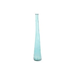 Vase DKD Home Decor 18 x 18 x 120 cm Bleu ciel Verre trempé