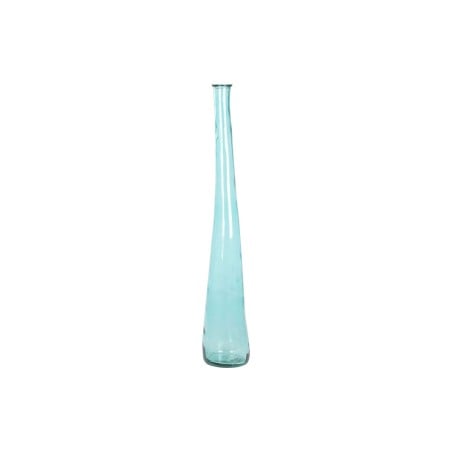 Vase DKD Home Decor 18 x 18 x 120 cm Himmelsblau Verre trempé