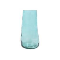 Vase DKD Home Decor 18 x 18 x 120 cm Bleu ciel Verre trempé