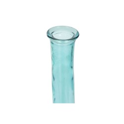 Vase DKD Home Decor 18 x 18 x 120 cm Himmelsblau Verre trempé