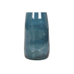 Vase DKD Home Decor 18 x 18 x 80 cm Bleu Verre trempé