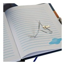 Agenda avec accessoires DKD Home Decor Bleu 23 x 5 x 18,3 cm