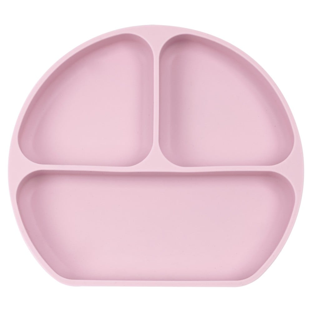 Assiette en silicone avec ventouse Safta M923 Silicone Ventouse Rose (20,5 x 2,5 x 18 cm)