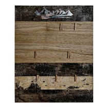 Cadre Photos DKD Home Decor Marron Bois Métal Aluminium Naturel 40 x 2 x 50 cm