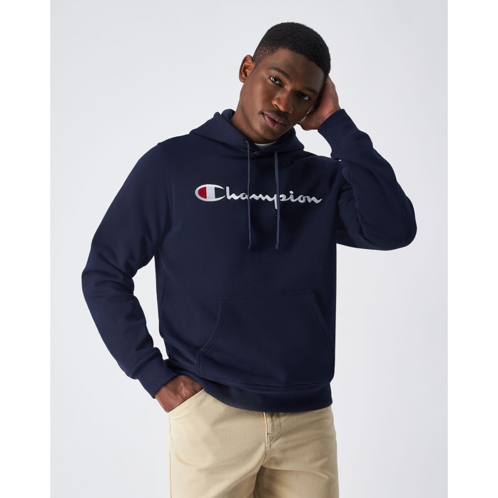 Sweat à capuche homme Champion HOODED SWEATSHIRT 220253 NBK Noir