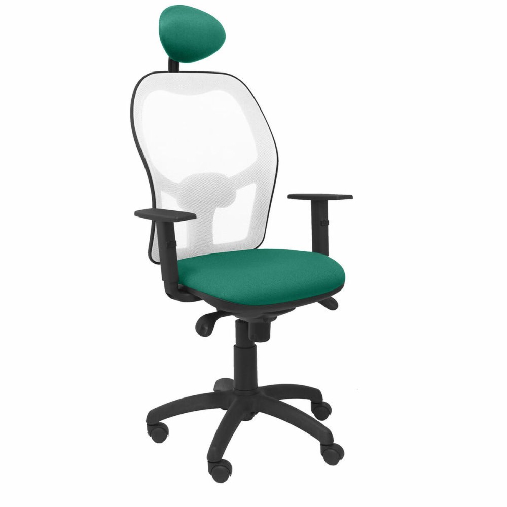 Chaise de Bureau avec Appui-tête Jorquera P&C ALI456C Vert émeraude