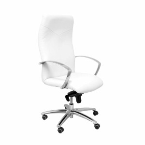 Chaise de Bureau Caudete similpiel P&C 5DBSPBL Blanc