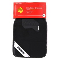 Car Floor Mat MOMO MOMLCM012BW White Black Universal