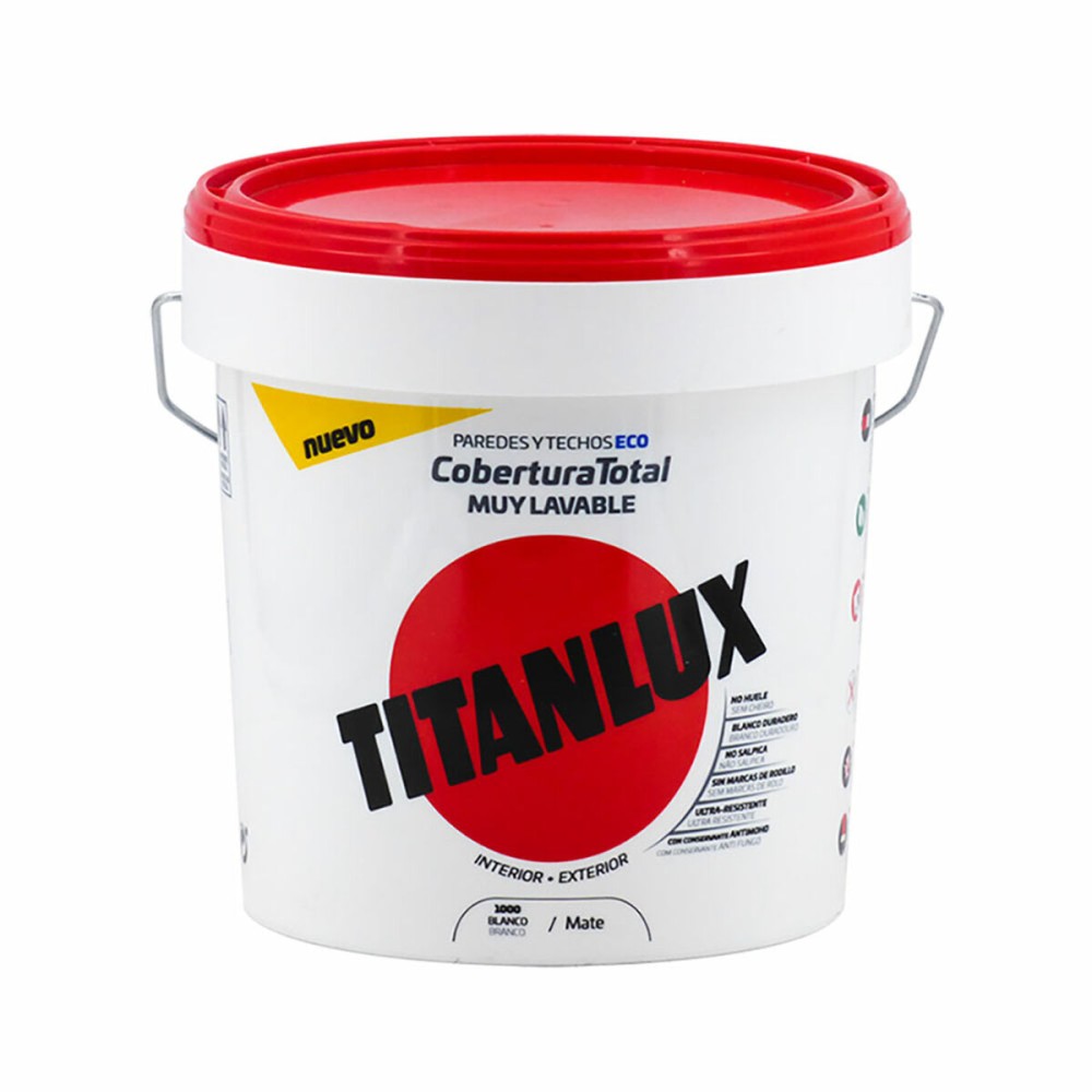 Plastic paint Titanlux White 750 ml Inside/Exterior