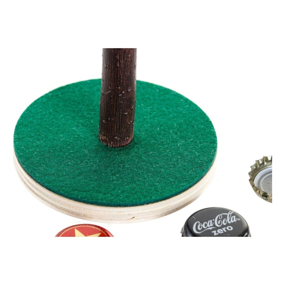 Wooden Game DKD Home Decor Brown Green polypropylene Plastic 9,5 x 9,5 x 15,5 cm