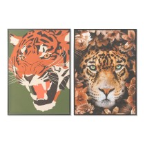 Bild DKD Home Decor 52 x 2,7 x 72 cm Tiger Moderne (2 Stück)