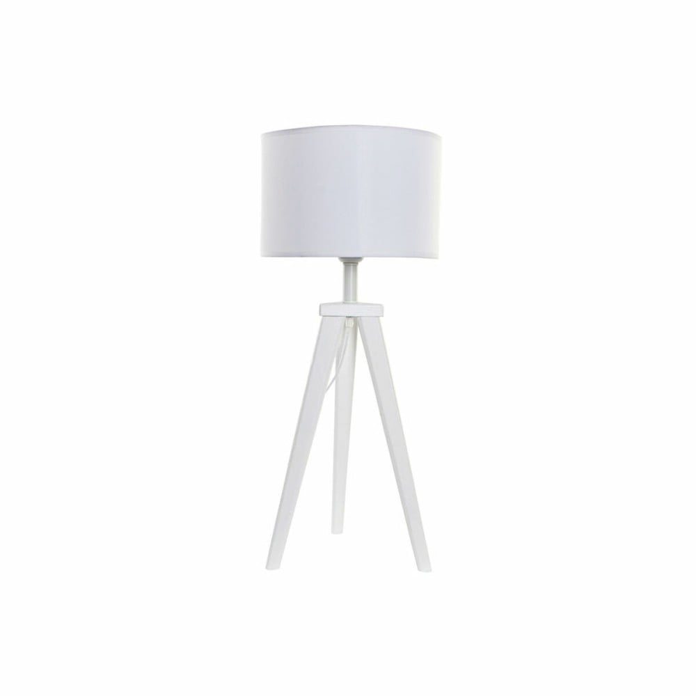 Lampe de bureau DKD Home Decor 8424001807918 Bois Blanc 220 V 50 W 30 x 30 x 72 cm