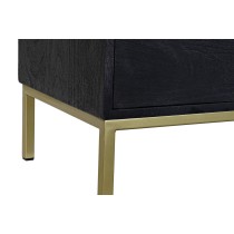 TV-Möbel DKD Home Decor 8424001827138 Schwarz Gold Metall Mango-Holz (147 x 40 x 51 cm) (147 x 38 x 51 cm)