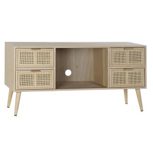 Meubles de télévision DKD Home Decor Multicouleur Naturel Bois de paulownia Bois MDF 120 x 42 x 60 cm