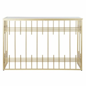 Console DKD Home Decor Crystal Black Golden Metal 120 x 40 x 81 cm