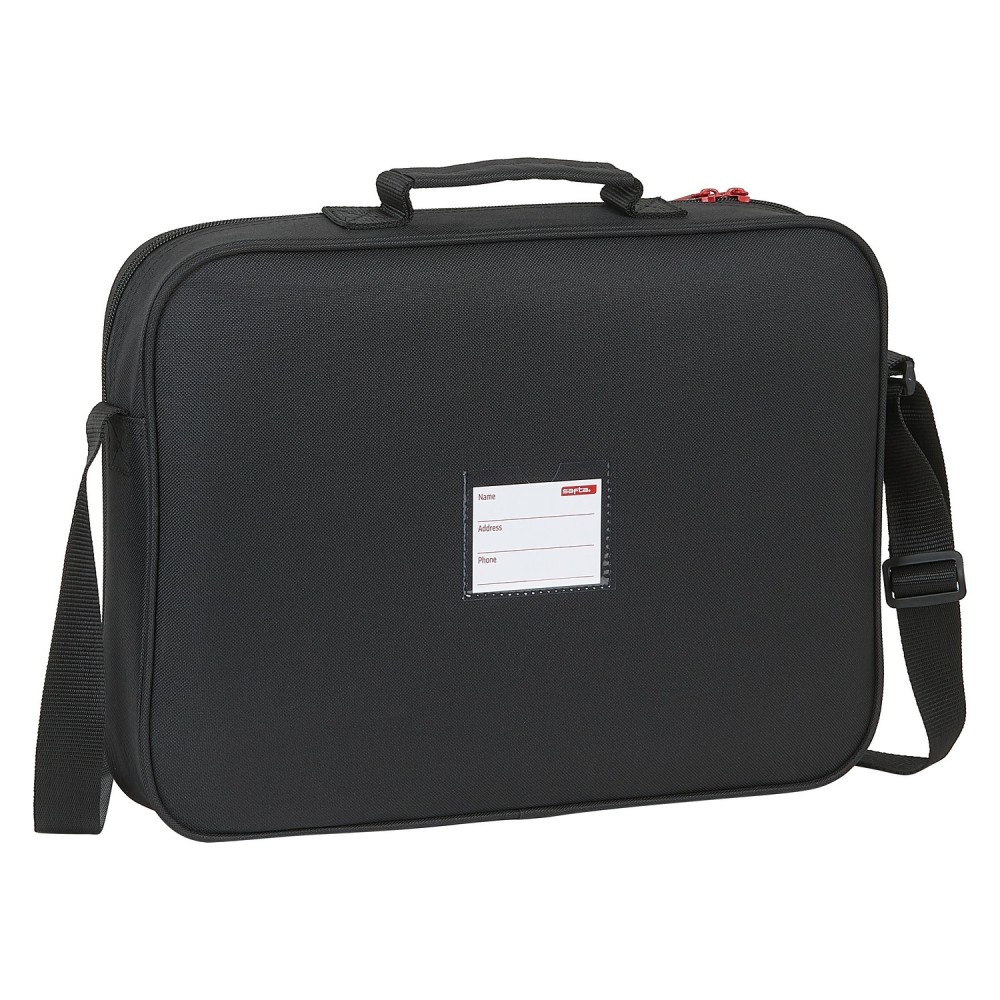 Schultasche Atlético Madrid Schwarz (38 x 28 x 6 cm)