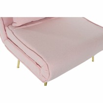 Canapé Convertible DKD Home Decor 8424001799510 Multicouleur Rose clair Métal Moderne Scandi 90 x 90 x 84 cm