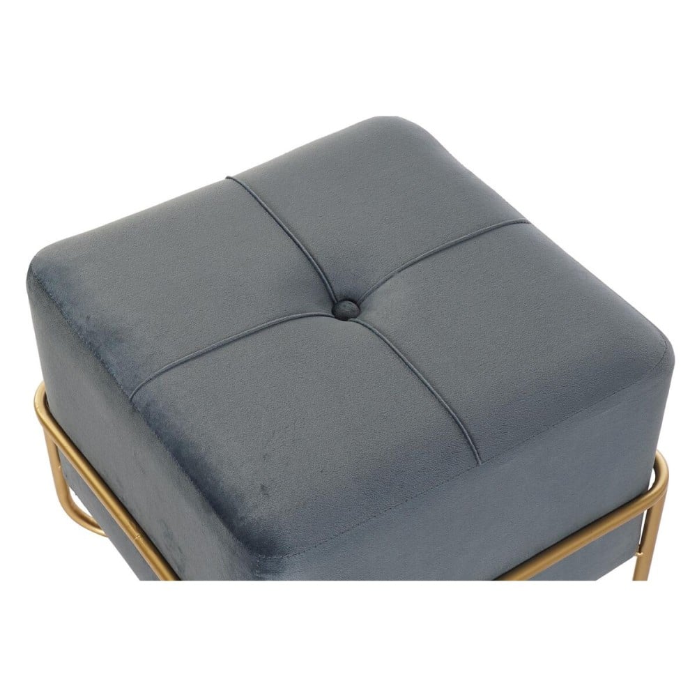 Hocker DKD Home Decor 8424001850921 Blau Bunt Gold Schaum Metall Holz MDF 42 x 42 x 38 cm