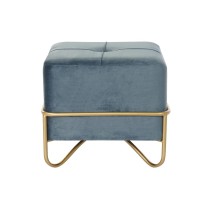 Bench DKD Home Decor 8424001850921 Blue Multicolour Golden Foam Metal MDF Wood 42 x 42 x 38 cm