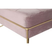 Hocker DKD Home Decor 8424001850976 Schaum Rosa Gold Metall Holz MDF (80 x 80 x 42 cm)