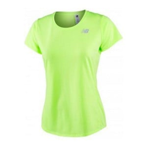 Damen Kurzarm-T-Shirt ACCELERATE New Balance WT73128 BIO Gelb