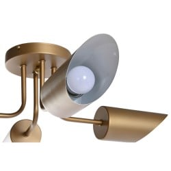 Deckenlampe DKD Home Decor Gold Metall 50 W 70 x 70 x 20 cm