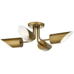 Deckenlampe DKD Home Decor Gold Metall 50 W 70 x 70 x 20 cm