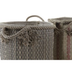 Multi-purpose basket DKD Home Decor Brown Black Red Boho 30 x 30 x 36 cm (2 Units)