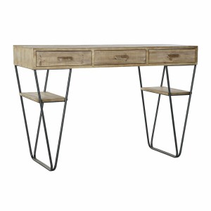 Console DKD Home Decor Noir Métal Sapin (120 x 43 x 78 cm)