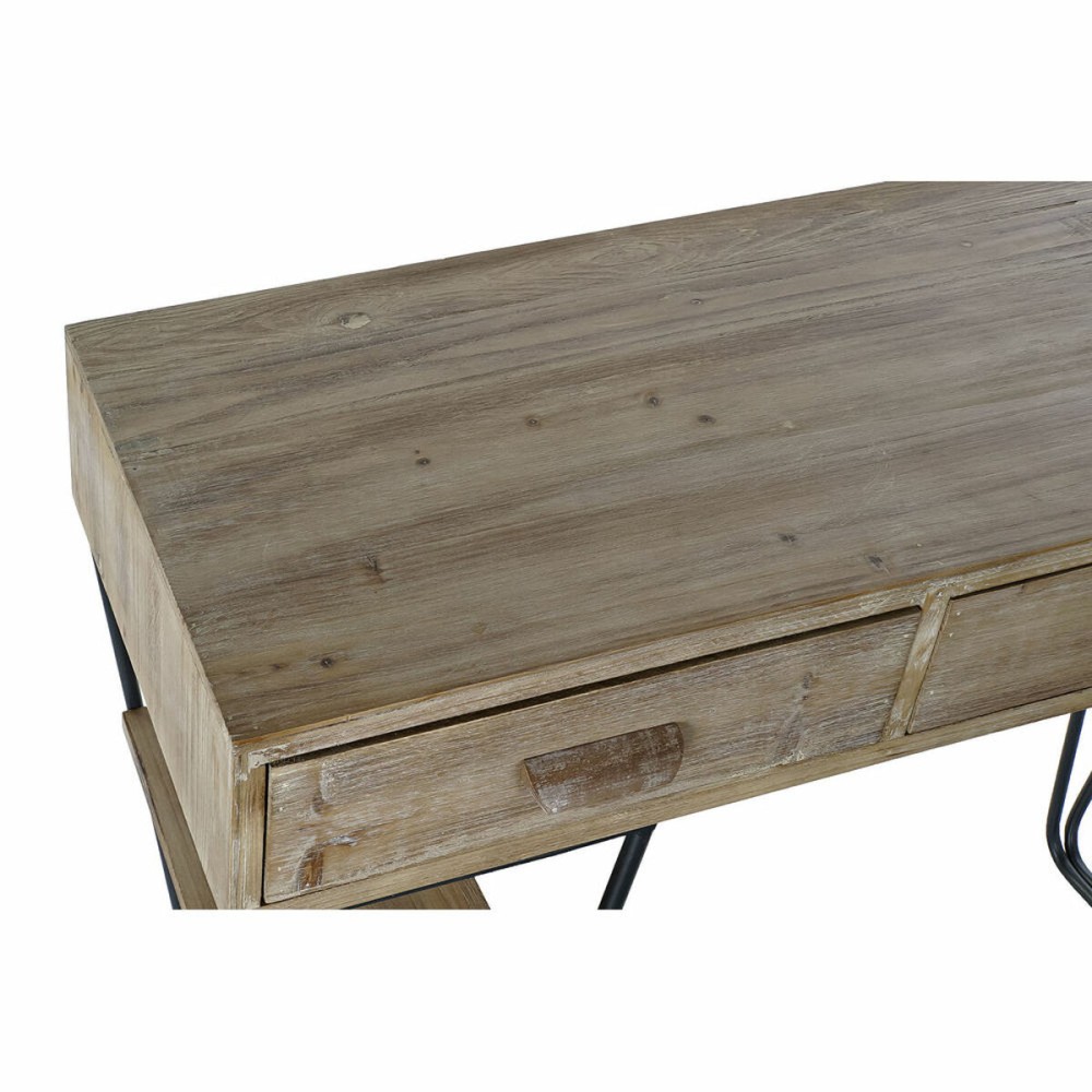 Console DKD Home Decor Black Metal Fir (120 x 43 x 78 cm)