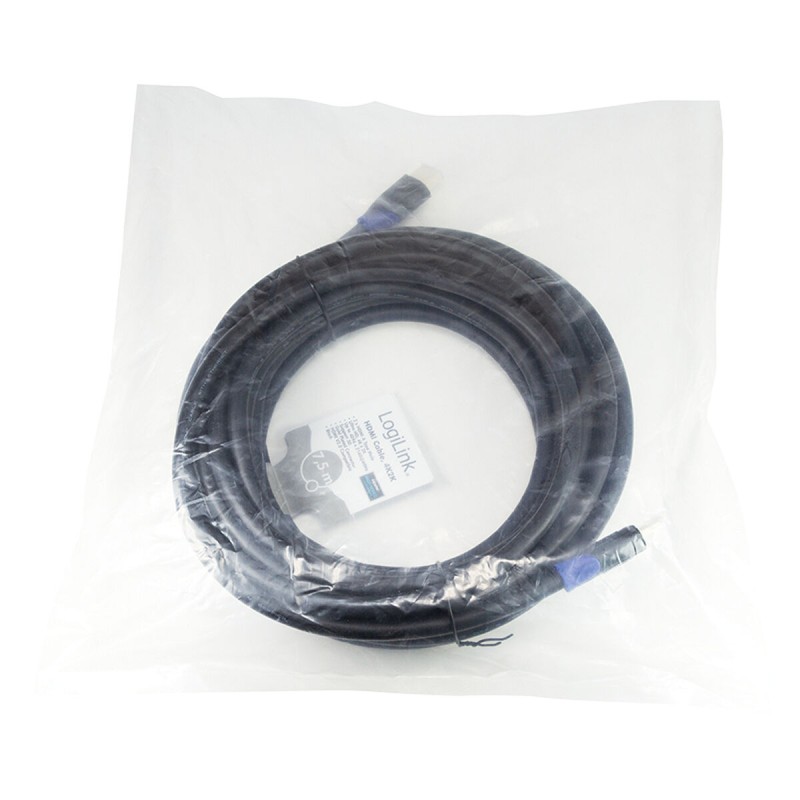 HDMI Cable LogiLink CH0065 Black 7,5 m