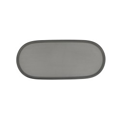 Snack tray Bidasoa Gio Grey Plastic 28 x 12 cm (12 Units)