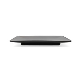 Flat Plate Bidasoa Gio Grey Plastic 21,5 x 21,5 cm (12 Units)