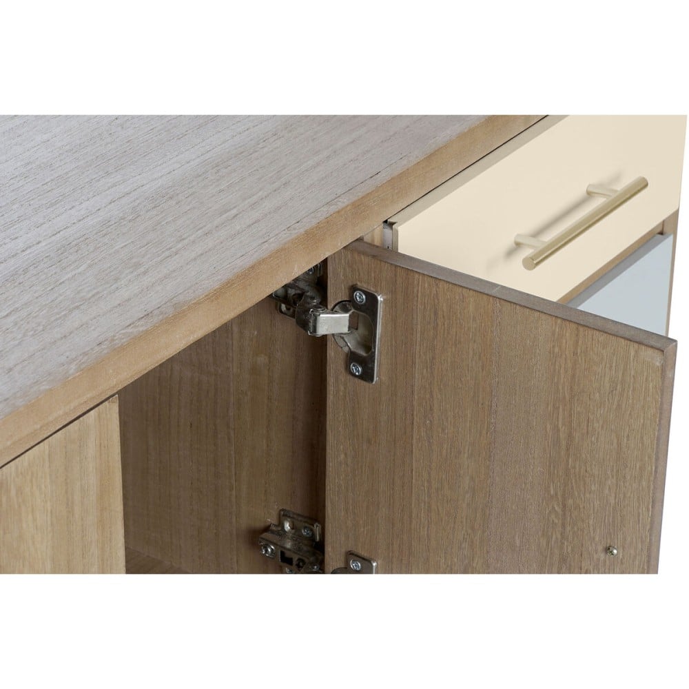 TV-Möbel DKD Home Decor Grau Creme Metall Paulonia-Holz (90 x 34 x 66.5 cm)