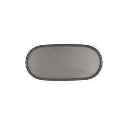 Plateau apéritif Bidasoa Gio Gris Plastique 23 x 10 cm (12 Unités)