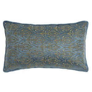 Cushion DKD Home Decor 8424001850396 Blue Golden 50 x 10 x 30 cm