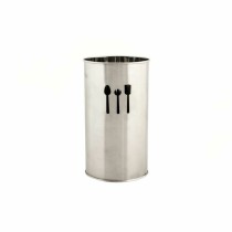 Cutlery basket DKD Home Decor Silver Stainless steel 10 x 10 x 18 cm