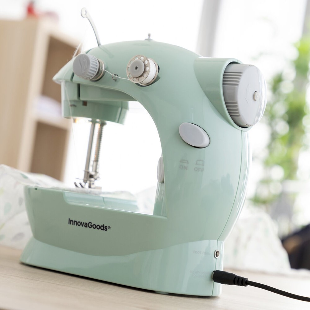 Mini Portable Sewing Machine with LED, Thread Cutter and Accessories Sewny InnovaGoods