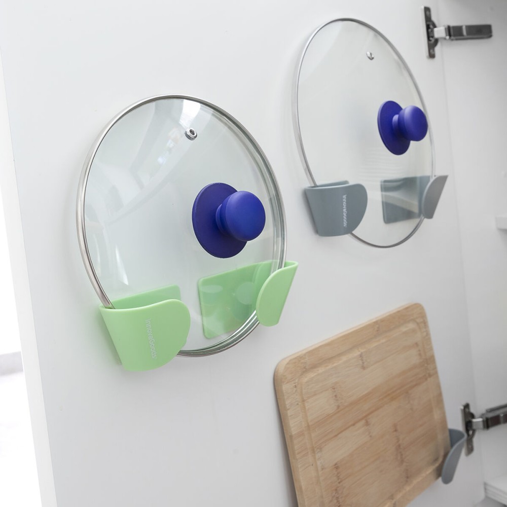 Set de 3 Supports Mural Adhésif pour Couvercle de Cuisine Smarack InnovaGoods