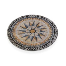 Table Mat Circular Mosaic Cork Ceramic (20 x 20 cm)