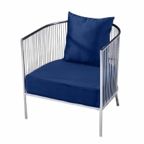 Sessel DKD Home Decor Polyester Stahl Marineblau (66 x 69 x 70 cm)