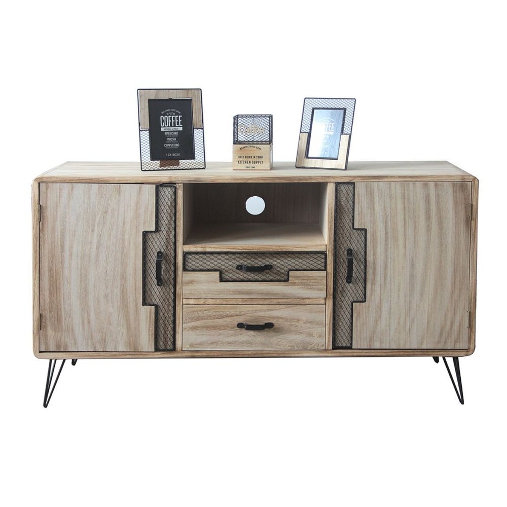 Buffet DKD Home Decor Métal Bois de paulownia (120 x 41 x 65 cm)