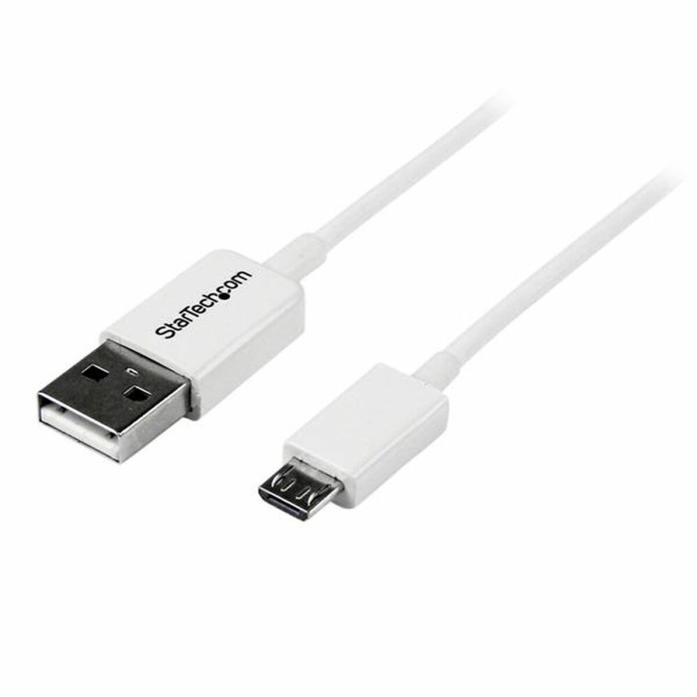 USB Cable to micro USB Startech USBPAUB2MW White Yellow (4 Units)