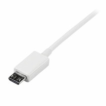 USB-Kabel auf micro-USB Startech USBPAUB2MW Weiß Gelb (4 Stück)