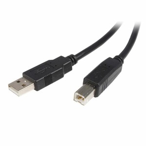 Câble USB A vers USB B Startech USB2HAB2M            Noir