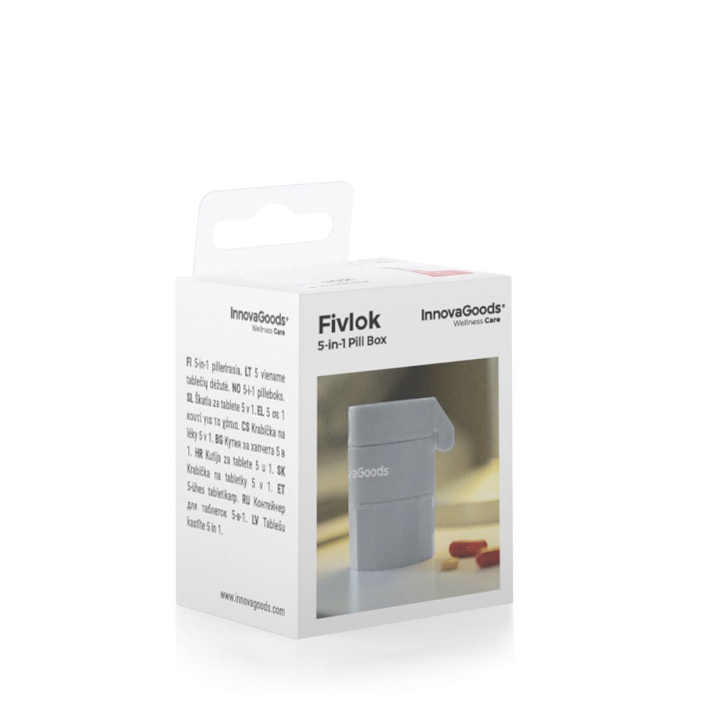 5-in-1 Pill Dispenser with Cutter and Crusher Fivlok InnovaGoods